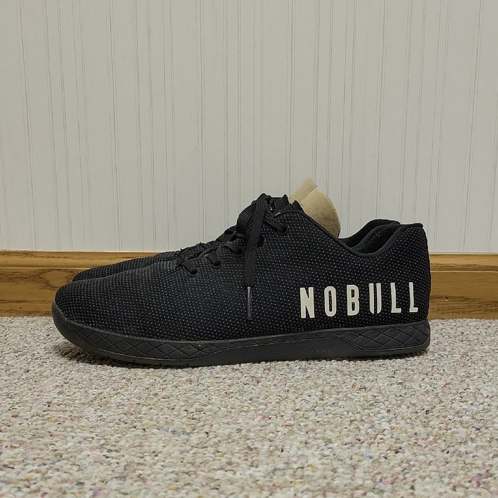 NOBULL Men's Tokyo Black & White Trainer Shoes, Sz M 12.5 W 14